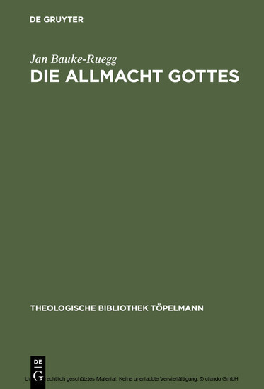 Die Allmacht Gottes main product photo