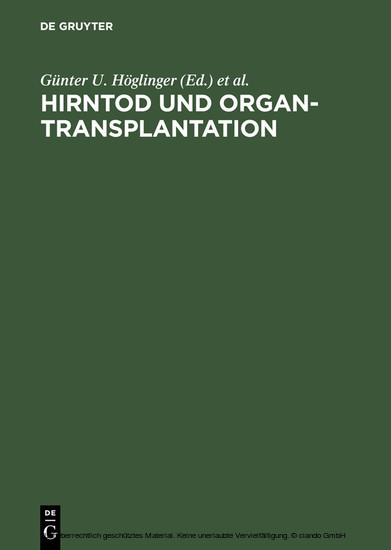Hirntod und Organtransplantation main product photo