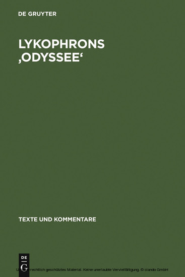 Lykophrons 'Odyssee' main product photo