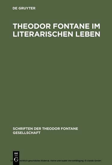 Theodor Fontane im literarischen Leben main product photo