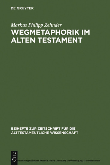 Wegmetaphorik im Alten Testament main product photo