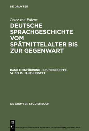 Einführung · Grundbegriffe · 14. bis 16. Jahrhundert