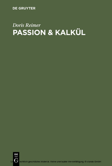 Passion & Kalkül main product photo