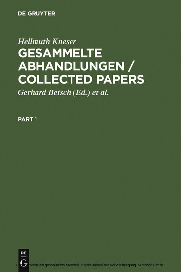 Gesammelte Abhandlungen / Collected Papers main product photo