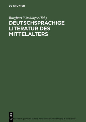 Deutschsprachige Literatur des Mittelalters