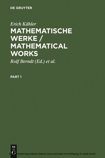 Mathematische Werke / Mathematical Works main product photo