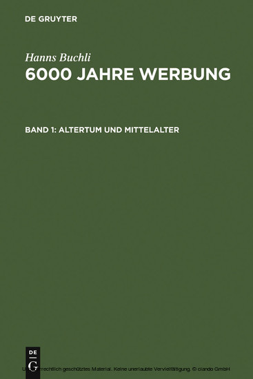Altertum und Mittelalter main product photo