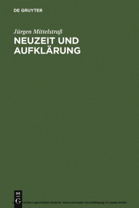 Neuzeit und Aufklärung