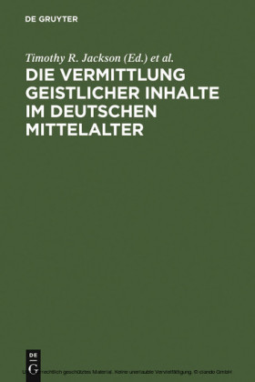 Die Vermittlung geistlicher Inhalte im deutschen Mittelalter