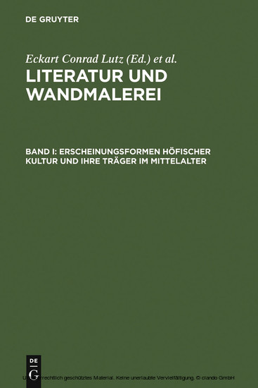 Erscheinungsformen höfischer Kultur und ihre Träger im Mittelalter main product photo
