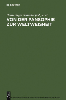 Von der Pansophie zur Weltweisheit