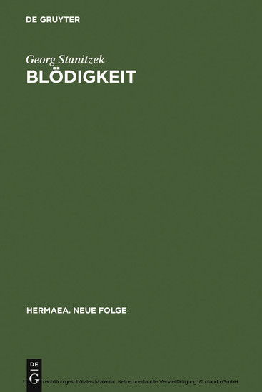 Blödigkeit main product photo