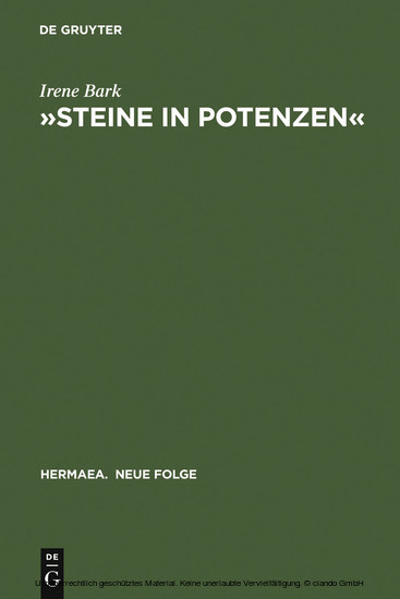 "Steine in Potenzen" main product photo