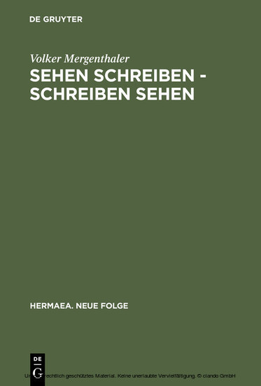 Sehen schreiben - Schreiben sehen main product photo