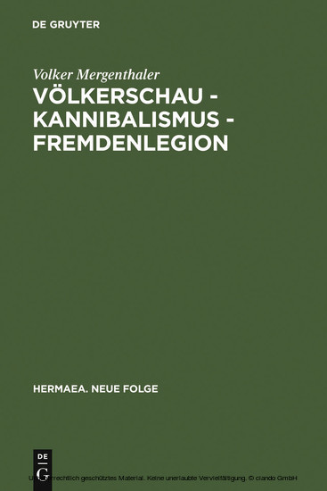 Völkerschau - Kannibalismus - Fremdenlegion main product photo