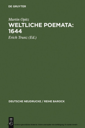Weltliche Poemata : 1644