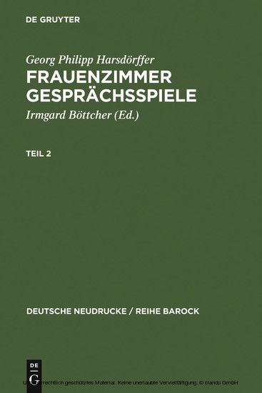 Frauenzimmer Gesprächsspiele Teil 2 main product photo