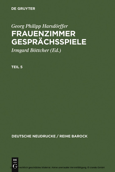 Frauenzimmer Gesprächsspiele Teil 5 main product photo