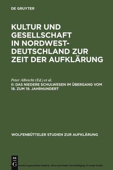 Das niedere Schulwesen im Übergang vom 18. zum 19. Jahrhundert main product photo