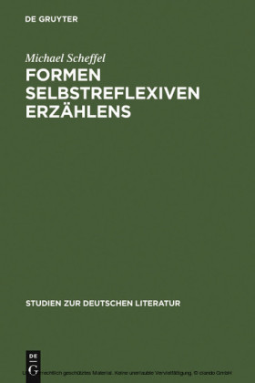 Formen selbstreflexiven Erzählens