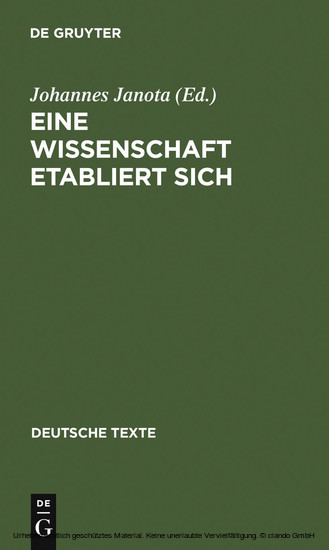 Eine Wissenschaft etabliert sich main product photo