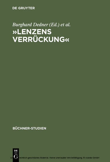 "Lenzens Verrückung" main product photo