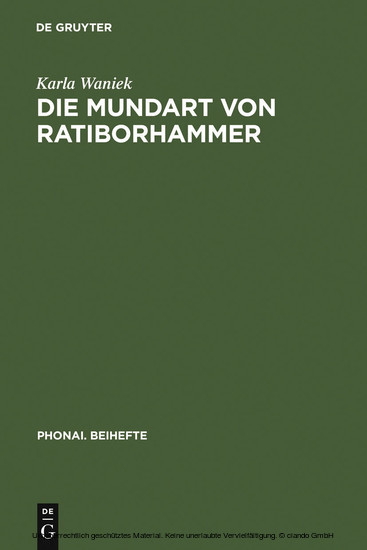 Die Mundart von Ratiborhammer main product photo