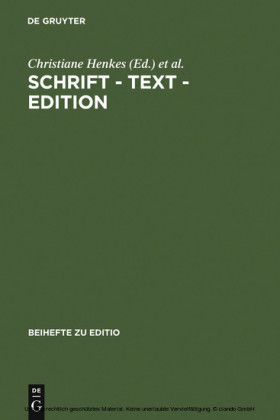 Schrift - Text - Edition