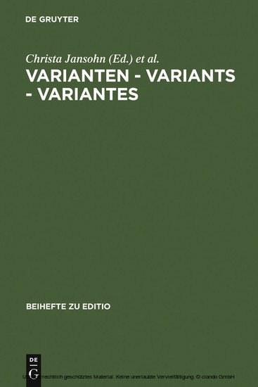 Varianten - Variants - Variantes main product photo