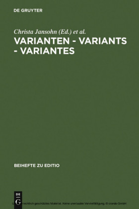 Varianten - Variants - Variantes