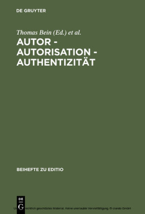 Autor - Autorisation - Authentizität