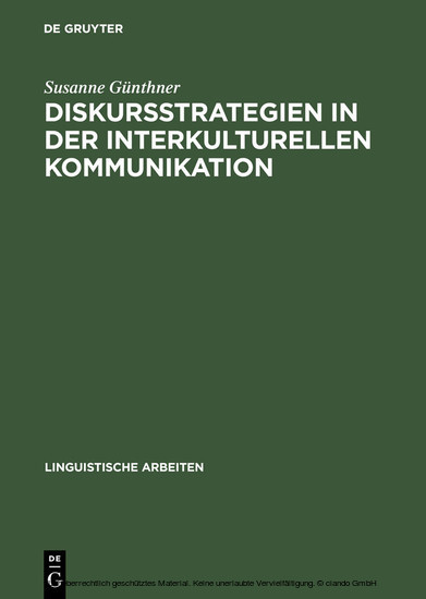 Diskursstrategien in der interkulturellen Kommunikation main product photo