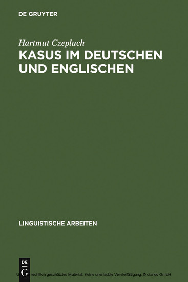 Kasus im Deutschen und Englischen main product photo