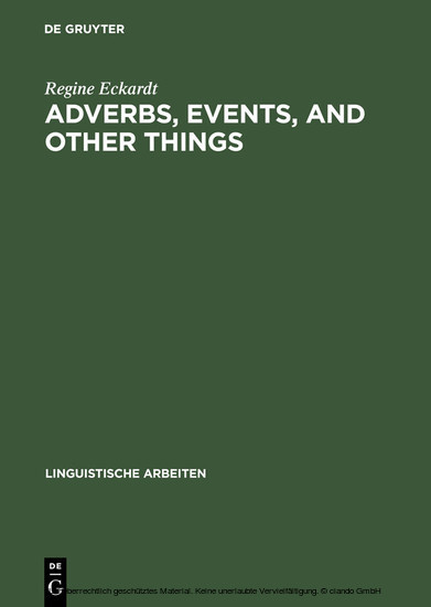 Adverbs, Events, and Other Things main product photo