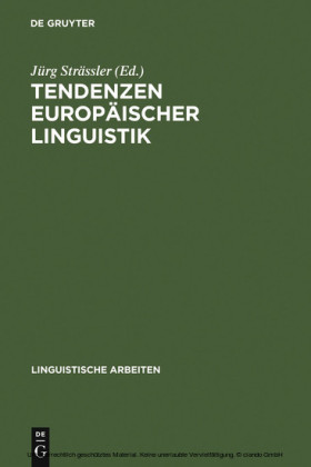 Tendenzen europäischer Linguistik