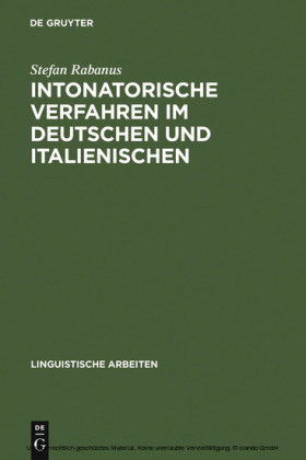 Intonatorische Verfahren im Deutschen und Italienischen