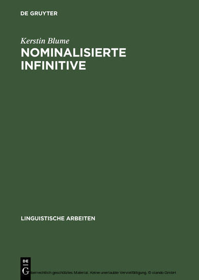 Nominalisierte Infinitive main product photo