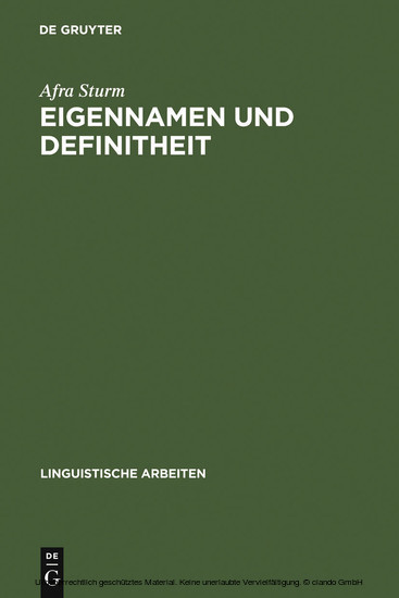 Eigennamen und Definitheit main product photo