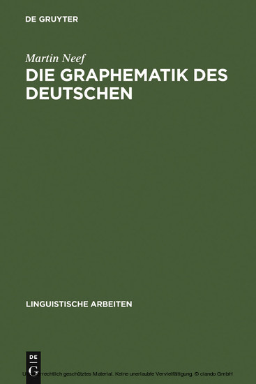 Die Graphematik des Deutschen main product photo