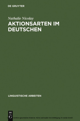 Aktionsarten im Deutschen