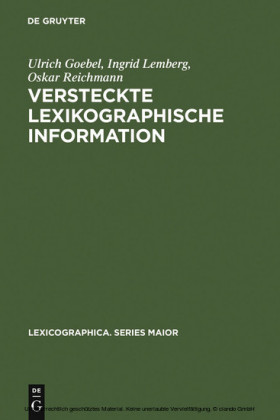 Versteckte lexikographische Information