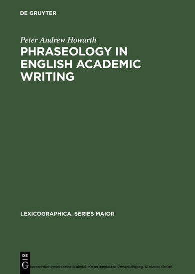 Phraseology in English Academic Writing main product photo
