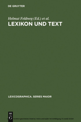 Lexikon und Text