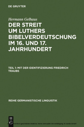 Mit der Identifizierung Friedrich Traubs
