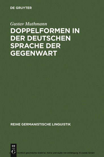 Doppelformen in der deutschen Sprache der Gegenwart main product photo