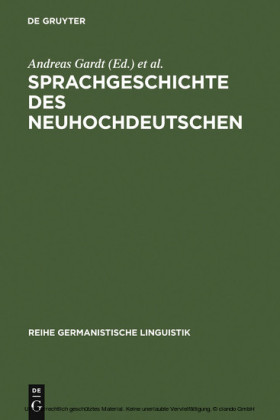 Sprachgeschichte des Neuhochdeutschen