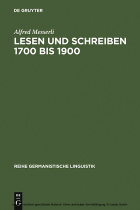 Lesen und Schreiben 1700 bis 1900