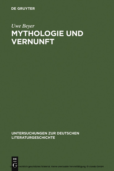 Mythologie und Vernunft main product photo