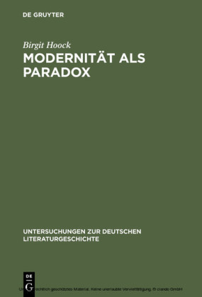 Modernität als Paradox