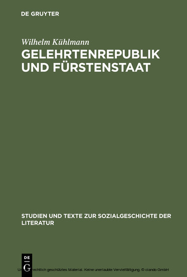 Gelehrtenrepublik und Fürstenstaat main product photo